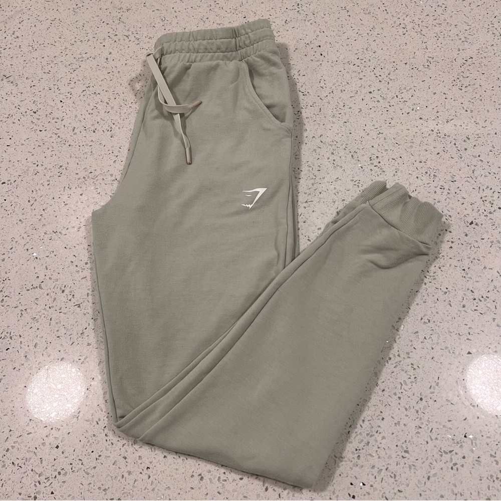GYMSHARK Flex High Waisted Joggers Pistachio Green - Picture 4 of 15